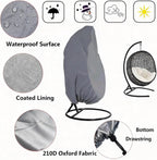 Heavy-Duty 210D Oxford Swing Cover-Waterproof UV-Resistant and Windproof Hammock with Drawstring(Double(200cm*230cm))