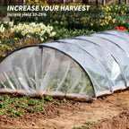 8x25 Ft Clear Greenhouse Film Plastic Sheeting, Greenhouse Polyethylene Plastic Film 6 mil Thickness Replacement Cover, UV Resistant, Plant Covers Freeze Protection for Windproof Frost& Dust Proof