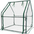 Gardzen Mini Greenhouse Heavy Duty Portable Green House, Clear Tent Small Greenhouse for Indoor Outdoor Plants 36.2”(L) x36.2”(W) x42.5”(H)