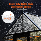 VEVOR 5 Pack Polycarbonate Greenhouse Panels, 2' X 4' X 0.32'' Roof Panels Sheets, Waterproof UV Protected Corrugated Plastic Roofing, Impact Resistance Clear Roofing Sheets for Greenhouse/Garden
