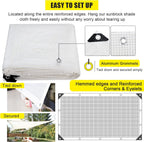 Clear Greenhouse Heavy Duty tarp 14 Mil Clear Waterproof Cover,UV Resistant Poly Tarp with Grommets 8x10ft Superior Strength,for Gardening, Farming, Nursery, Garden