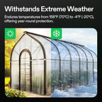 VIVOSUN Greenhouse Repair Tape, 6.3 mil 6" x108' Weatherproof Clear Poly Patch Tape, Heavy Duty Greenhouse Sheeting Coverings Film Tape for Plastic Sheeting and Tents