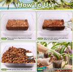 Legigo 1.1 LB Coco Husk Chips for Plants- 100% Organic Coconut Coir Chips Brick with Low EC & PH Balance, Compressed Coconut Substrate Coco Chips Mulch Medium for Garden, Flowers, Plants