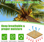 Coco Liner Roll 24x120 Inch, Natural Coconut Liners for Planter Flower Basket, Thick Coco Fiber Mat for Hanging Basket, Garden Decoration, Animal Pet Pads, Reptile Carpet