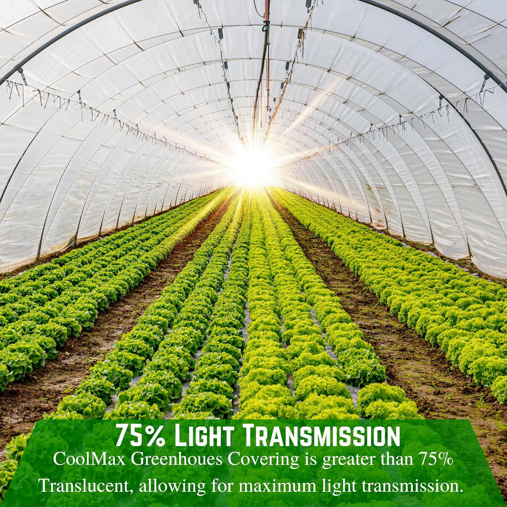 Farm Plastic Supply - Clear Coolmax Greenhouse Plastic Sheeting - 6 Mil - 4 Year UV Resistant Infrared Anti-Condensate Green House Covering Thermal Greenhouse Plastic 6 mil (20' x 90')