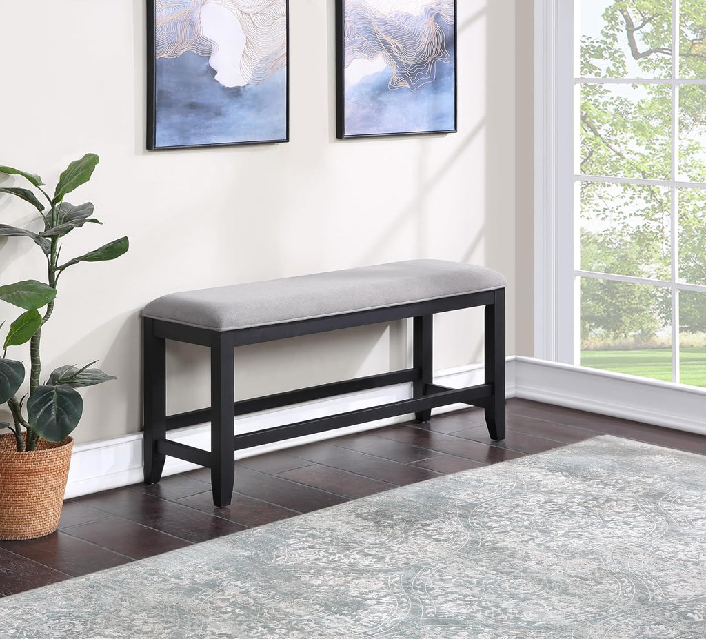 Steve Silver Furniture Yves Counter Bench Grey