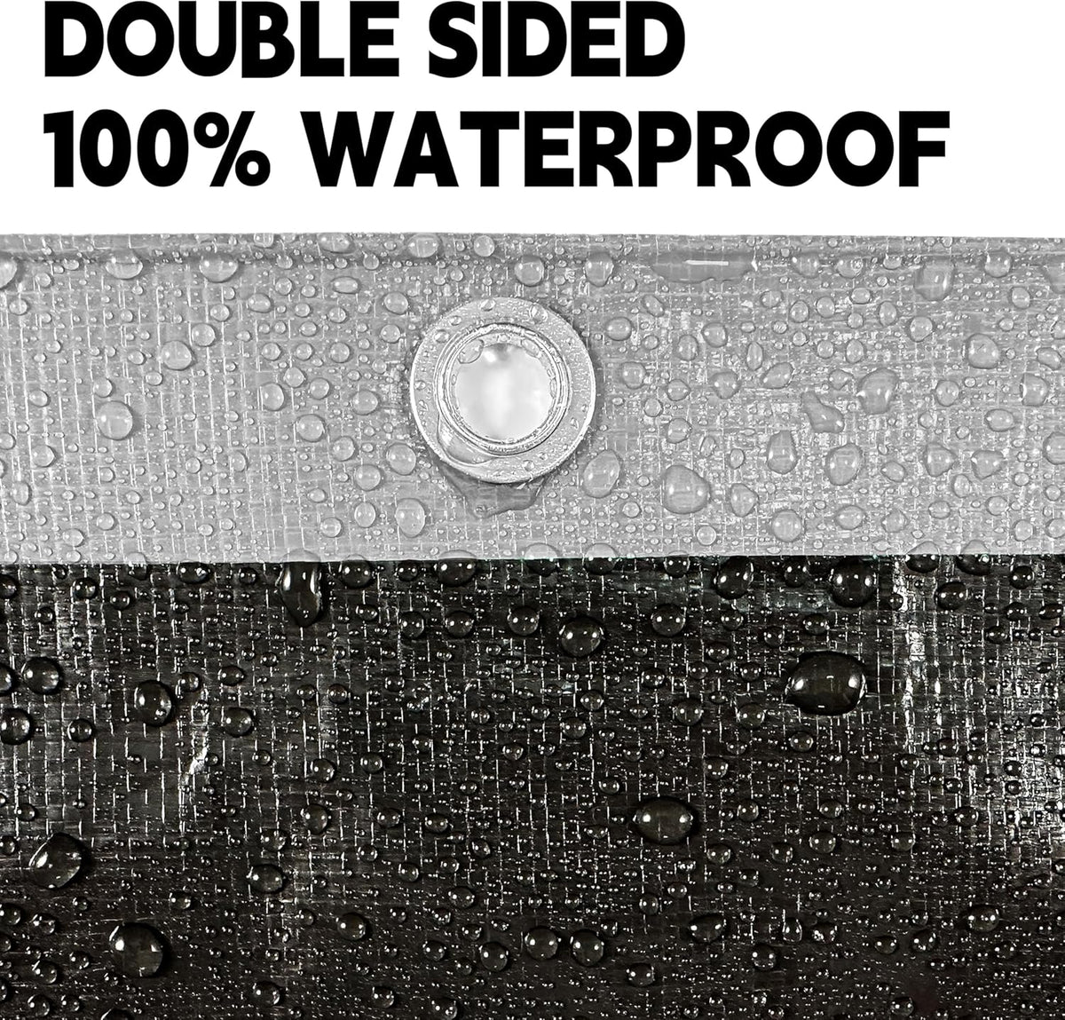 Tarp Heavy Duty 8x10ft Waterproof Tarps,10mil Uv Resistant,Multipurpose Silver/Black Tarps for Cars,Camping,Roof,Ship,Garden.by-MVPNET