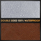 Tarp 20x20 ft Heavy Duty 10mil Silver/Brown 100% Waterproof High Durability Multipurpose Outdoor Tarpaulin,Uv Resistant,for Courtyards,Camping, Canopy, Trailer, Boats, Camping, Etc -by MVPNET