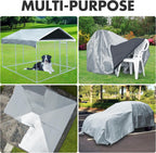 Tarp Heavy Duty 20x30ft Waterproof Tarps,10mil Uv Resistant,Multipurpose Silver/Black Tarps for Cars,Camping,Roof,Ship,Garden.by-MVPNET