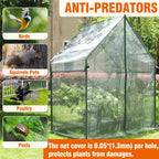 Gardzen Mini Greenhouse with Mesh Cover, Portable Outdoor Greenhouse, Enhanced Ventilation, Ideal for Spring, Summer & Fall 36.2"(L) x53.3(W) x66.1(H)