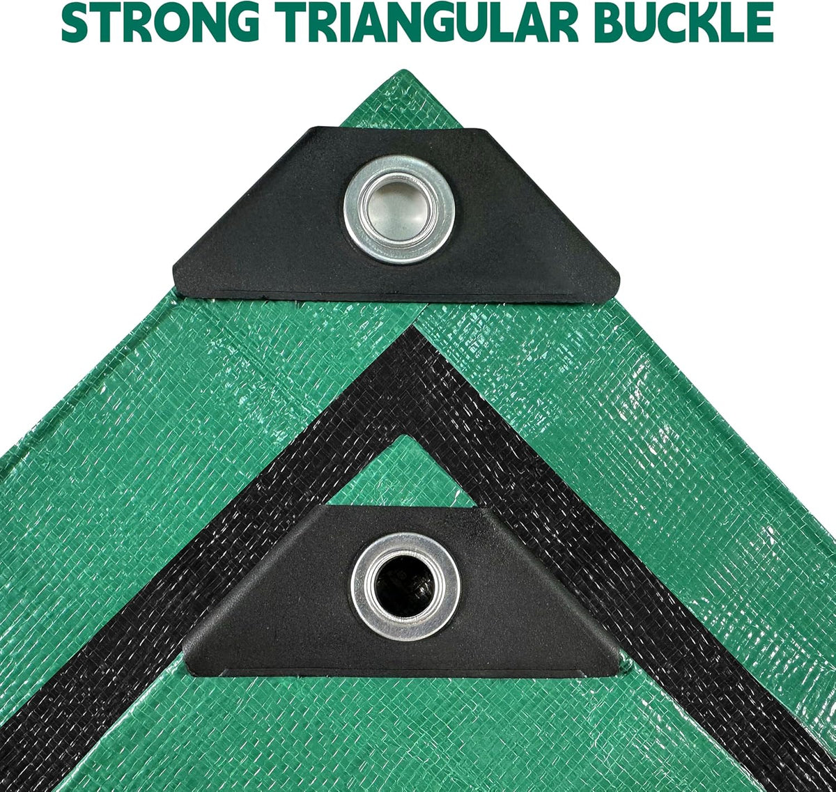 Tarp 9x12 ft Heavy Duty 100% Waterproof 10mil,UV Resistant,Durable Grommets and Reinforced Edges Green/Black Tarp for Camping, Swimming Pools,Car Coverage -by MVPNET