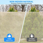 MIXC 4 Packs 2 Size Plant Covers Freeze Protection, Winter Plant Cover Cold Weather Tree Frost Cloth Warm Blankets Shrub Covers for Outdoor Plant (47''×71''+71×83'')