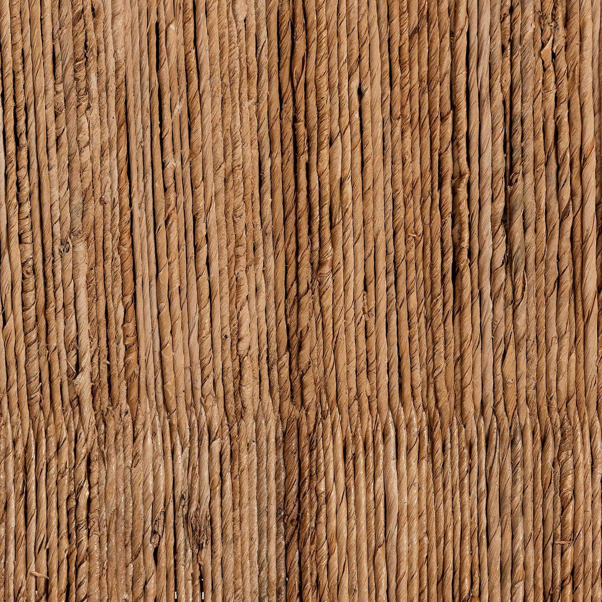 Bali & pari Ismael Accent Bench - Handwoven Seagrass Accent Seating with Mahogany Wood Frame, Raised Back Bench for Entryway or Living Room