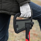 INTERTOOL Hatchet Lightweight for Camp Firewood Splitting & Kindling - Small 14" Wood Chopping Axe with Shock Absorbing Anti-Slip Handle & Sheath - Ax for Outdoor, Hiking, and Gardening - HT08-0291