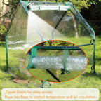 Gardzen Mini Greenhouse Heavy Duty Portable Green House, Clear Tent Small Greenhouse for Indoor Outdoor Plants 36.2”(L) x36.2”(W) x42.5”(H)