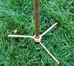 Stanwood Wind Sculpture Kinetic Copper Wind Sculpture, Dual Spinner Spinning Ficus Leaves